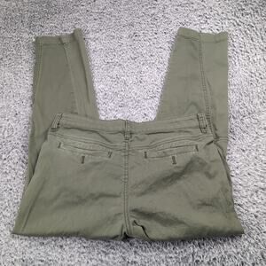 PrAna Pants Women 8 Military Green Chino Mid Rise Preppy Career Casual Stretch